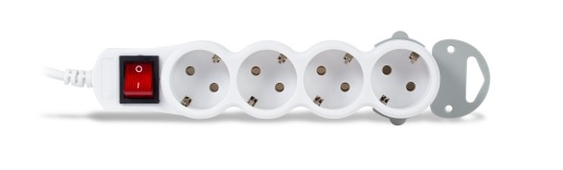 Сетевой фильтр iPower Home W4-50M, 4 розетки, 5 м, белый
